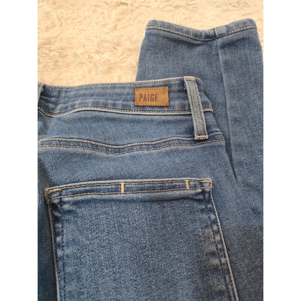 PAIGE Ultra Skinny Denim Jeans 28 Tencel Blend Premium Designer Stretch Blue - Picture 5 of 6